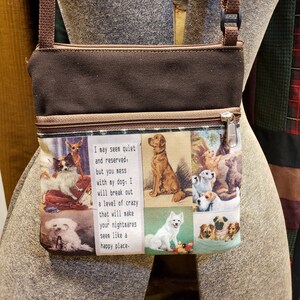 Dog Themed Travel Purse Free Shipping image 2