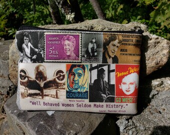 Endless Options makeup bag Eleanor Roosevelt Quote Coin Bag Travel Toothbrushpaste Sm Free Shipping Emergency Sewing Kit Bag Meds