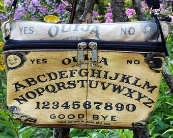 Ouija Board Large Wallet with detachable, adjustable strap.  Free Shipping