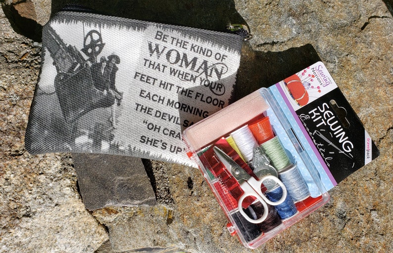 Endless Options makeup bag Eleanor Roosevelt Quote Coin Bag Travel Toothbrushpaste Sm Free Shipping Emergency Sewing Kit Bag Meds