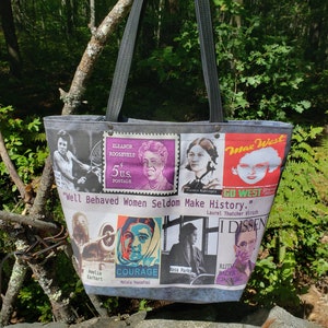 Well Behaved Women Seldom Make History Tote.  Free Shipping