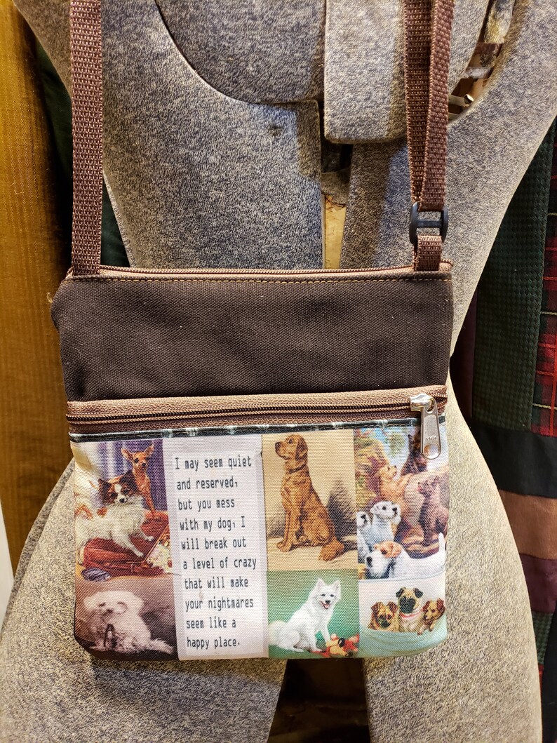 Dog Themed Travel Purse Free Shipping image 2