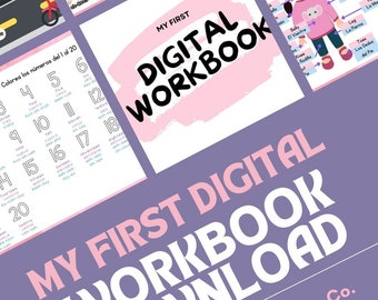 My First Digital Workbook - Pink - Over 20 Pages