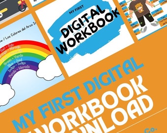 My First Digital Workbook - Blue - Over 20 Pages