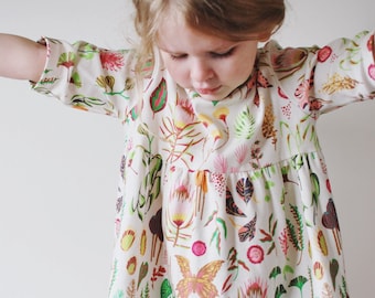 organic girls tunic // floral baby clothing // kids clothing // toddler clothing // baby tunic // baby clothes // girls shirt