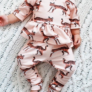 Tiger print baby clothes hotsell