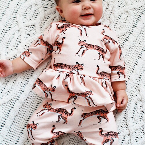 Tiger Baby Clothes // Organic Baby Leggings // Toddler Clothes Etsy