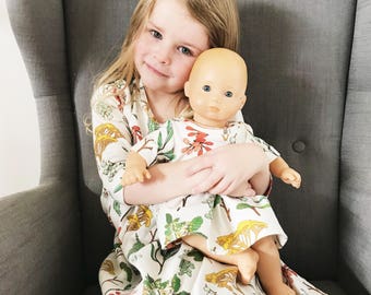 matching baby doll and girl clothes