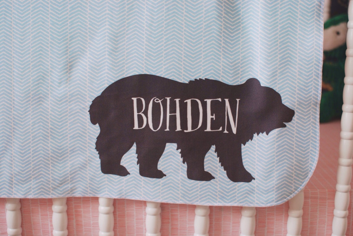 Organic Baby Blanket Personalized Baby Blanket Organic Etsy