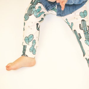baby clothes // organic cactus leggings // baby leggings // baby pants // toddler pants / kids clothes / baby clothing / boys pants / image 4