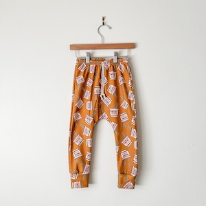 Kids ramen pants // Organic leggings instant ramen print // baby joggers //  drop crotch pants // toddler leggings / harem pants