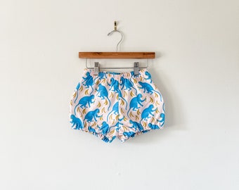Monkey baby bloomers // organic shorts // toddler bubble shorts // baby clothes // baby girl clothing // summer baby clothes // shorties