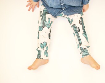 baby clothes // organic cactus leggings // baby leggings // baby pants // toddler pants / kids clothes / baby clothing / boys pants /