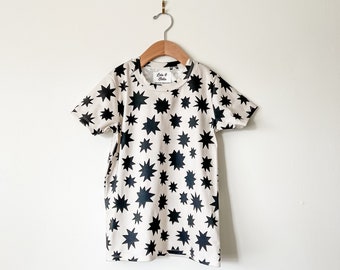 Organic Kids T-Shirt: Starburst Print, Modern Fit