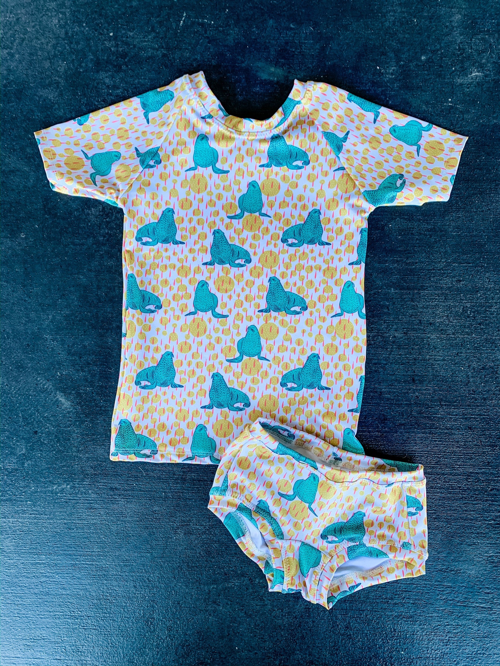 Kids Rash Guard Set // Girls Swim Set // Toddler Swim Clothes Etsy