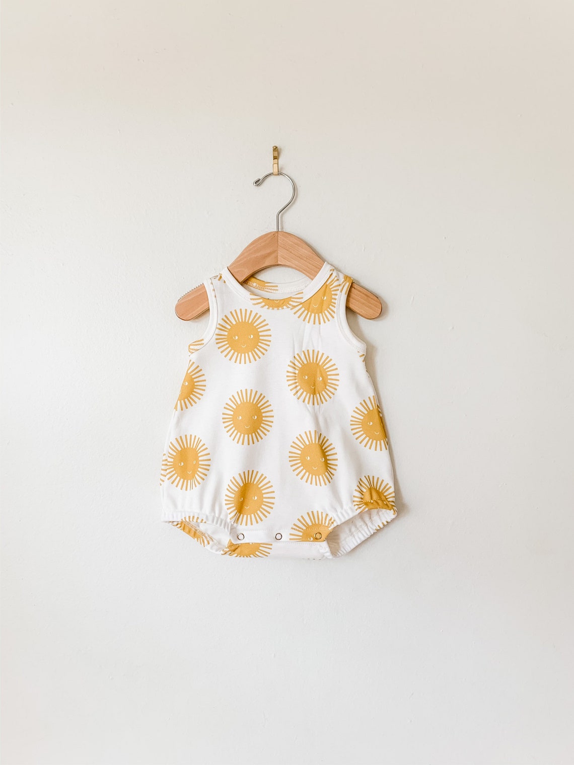 Sunshine baby romper // Organic baby clothes // baby clothing | Etsy