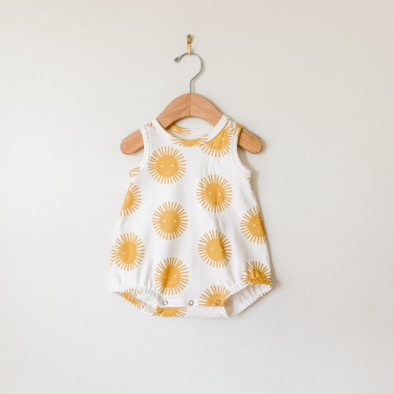 Baby Girl Yellow Romper with Bow Detail main image 1