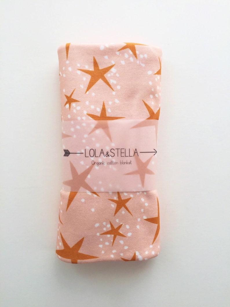 Baby Blanket // Organic Baby Blanket in Star Print // Organic Etsy