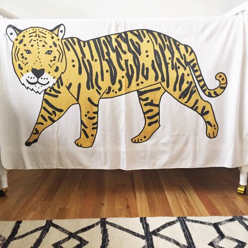 Giant Tiger Blanket Organic Crib Blanket Organic Toddler Etsy