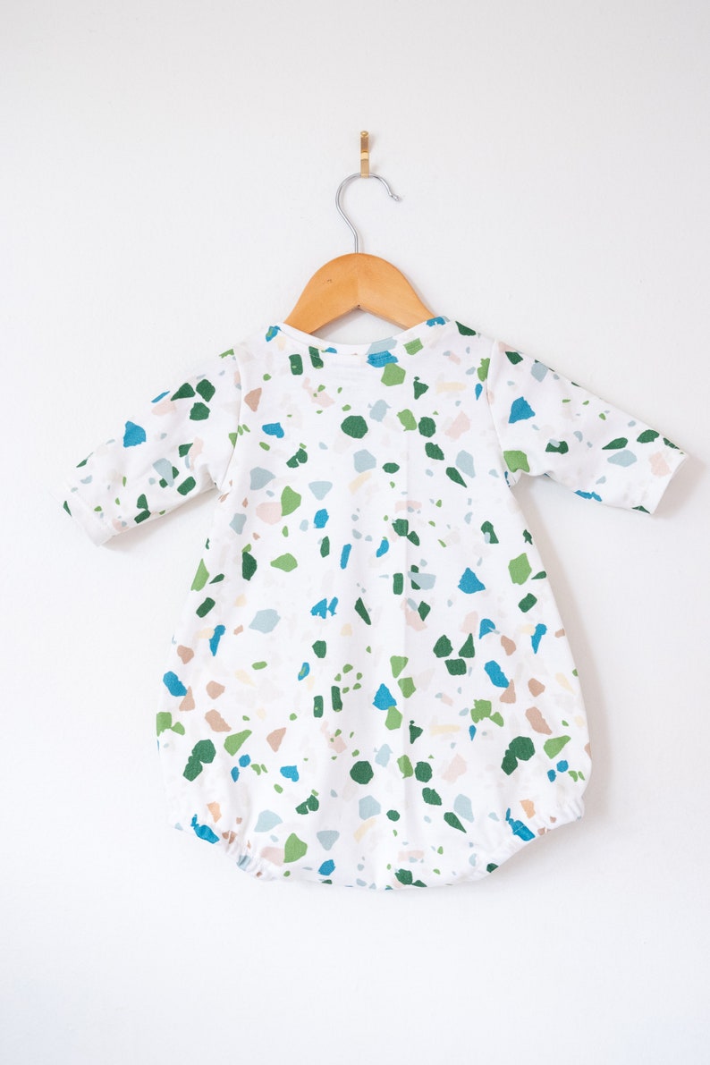 Terrazzo Bubble Romper / Baby Girl Clothes / Organic Baby - Etsy