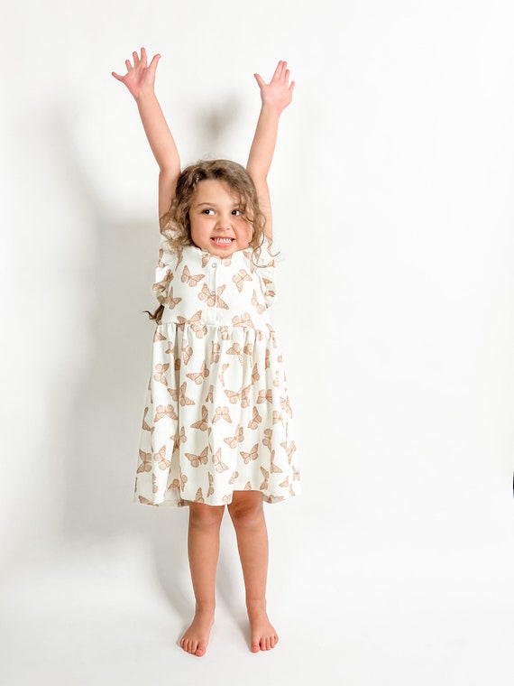 Robe Fille Été - Imprimé - 100% Coton - Robe Sans Manches - Vêtements de  Fille - Vêtements Cadeau - Pour Filles de 2 ans à 8 ans