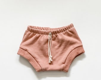 organic baby shorts // French terry baby bummies // toddler shorts // baby clothes // baby clothing // baby boy shorts // baby girl shorts