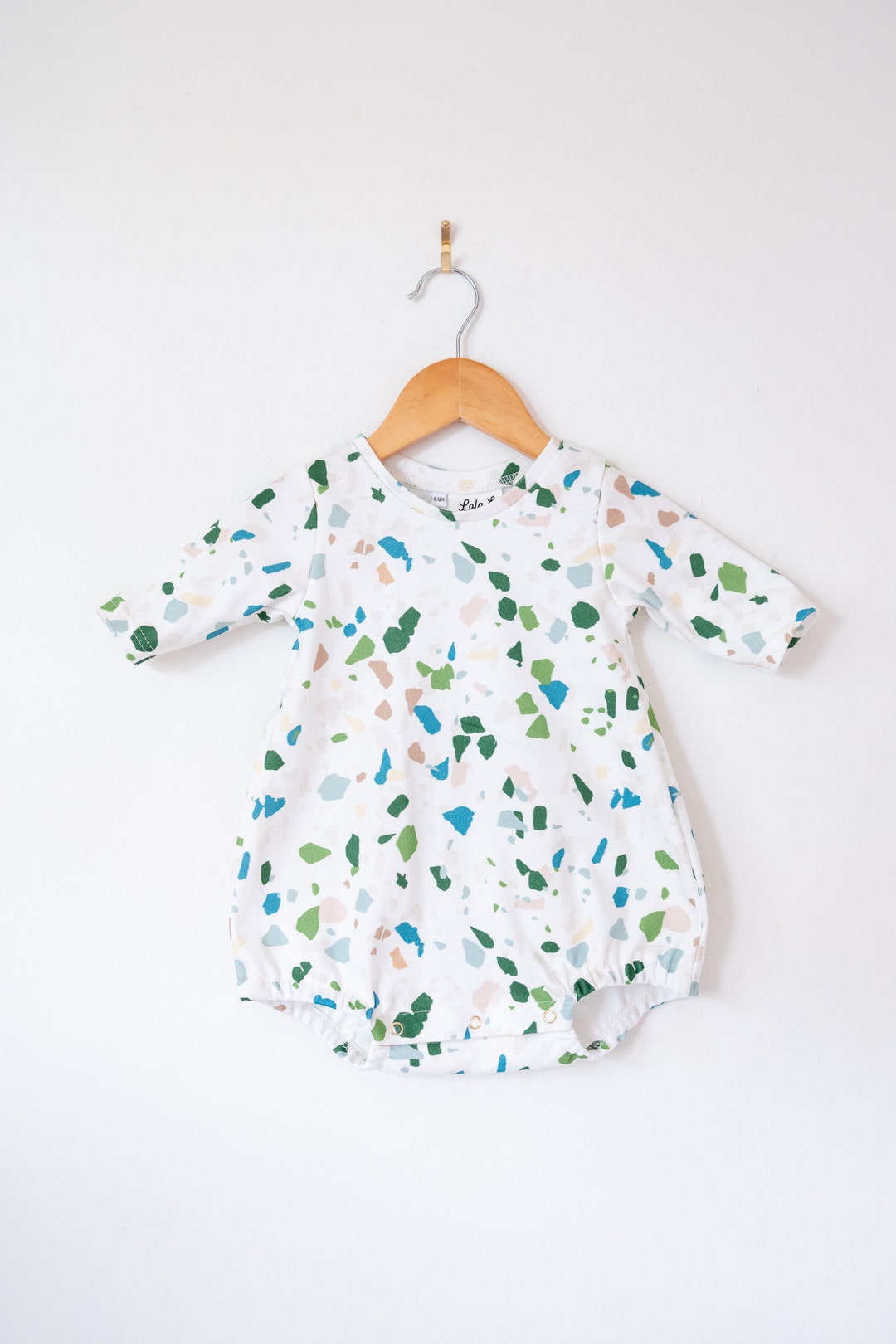 Terrazzo Bubble Romper / Baby Girl Clothes / Organic Baby - Etsy