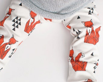 fox print organic baby pants // baby leggings // baby clothes // fox leggings // baby boy clothes // organic baby clothes // toddler pants