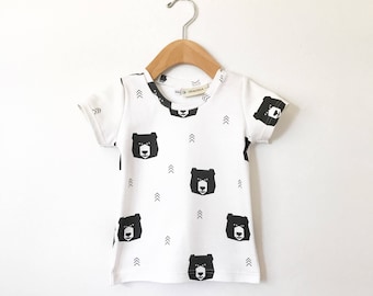 Organic Cotton Bear Print Baby T-Shirt