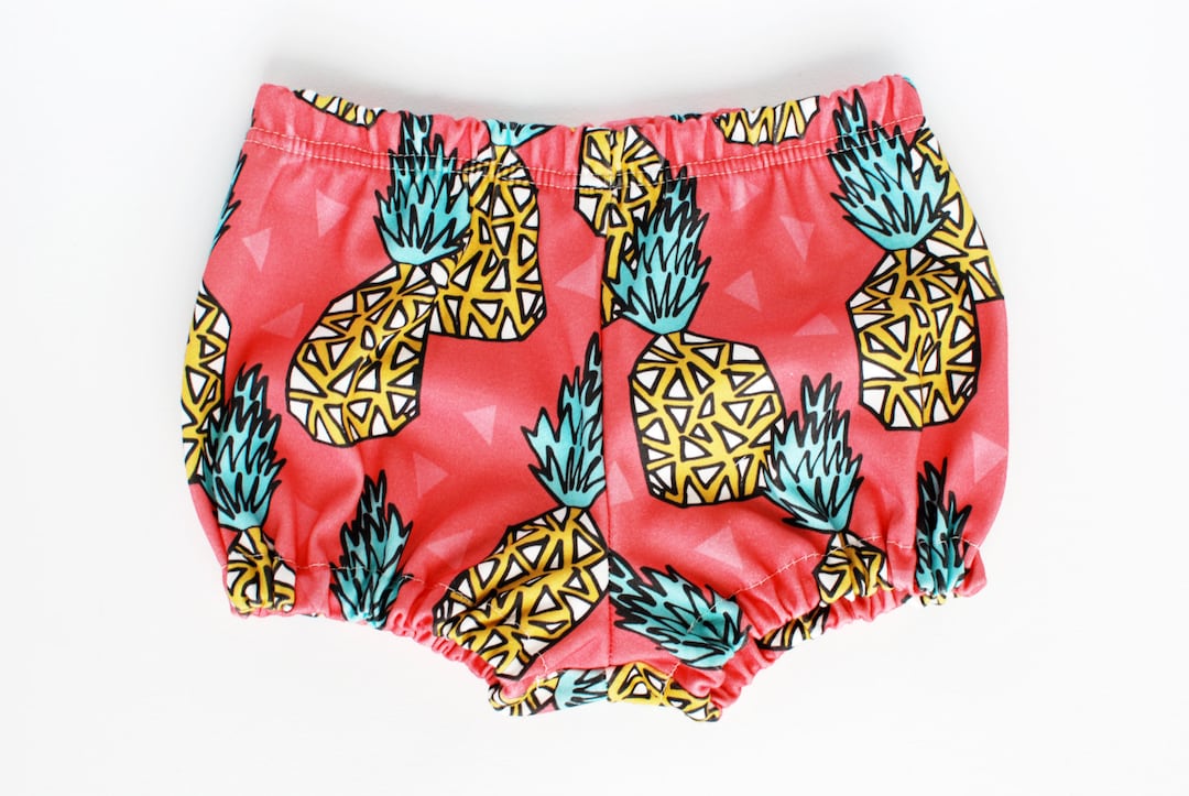Pineapple Baby Bloomers // Organic Shorts // Toddler Bubble Shorts