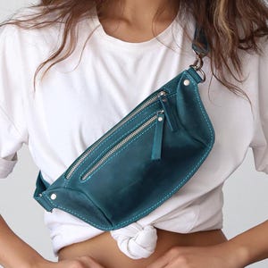 Echtes Leder Bauchtasche, Schultertaschen Frauen Bauchtasche, Gürteltasche, Herren Leder Gürteltasche, verstellbare Leder Gürteltasche, Minimalistische Tasche