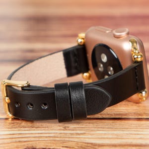 Women Leather Apple Watch Band 40mm 41mm 42mm 44mm 45mm 46mm 49mm series 10 9 8 7 6 5 4 SE, Birthday Anniversary Gift for Her