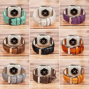 leather fitbit watch bands