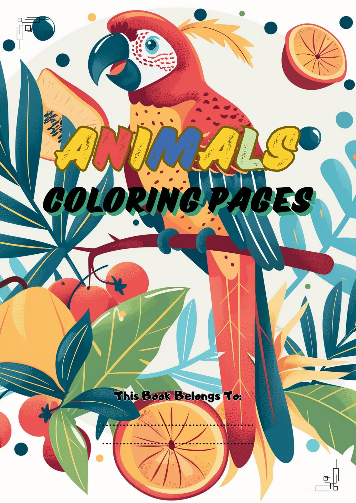 21 Coloring Pages Animal Series Kids Coloring Pages With 21 Beautiful ...
