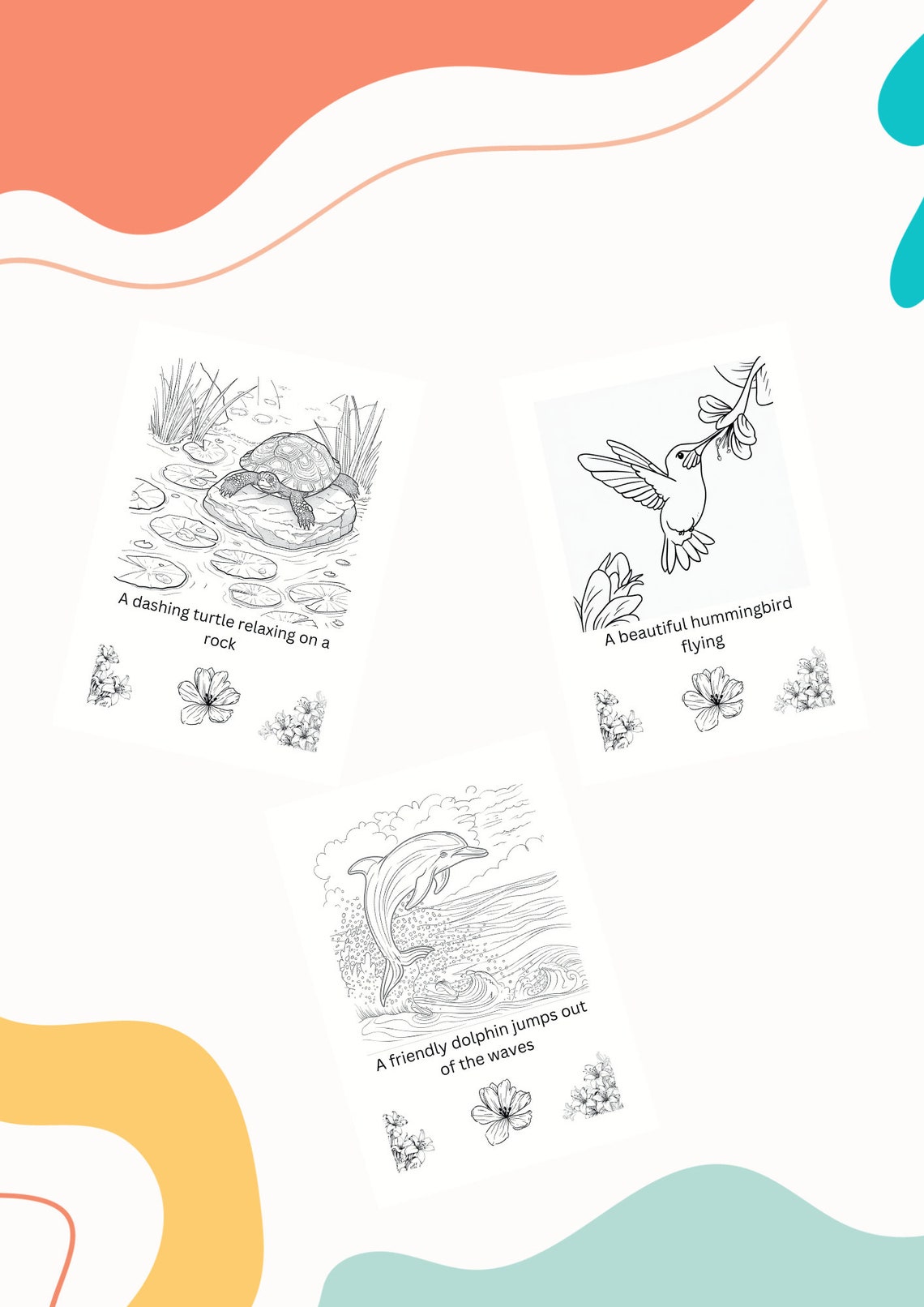 21 Coloring Pages Animal Series Kids Coloring Pages With 21 Beautiful ...