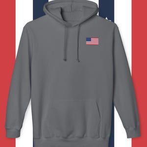 American Flag mens and womens Hooded Sweatshirt Made in USA Patriotic Hoodie USA Flag Pullover All-American Sweatshirt Flag Graphic Sweater