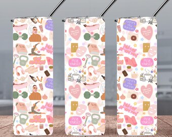 Self Care 20oz Skinny Tumbler Wrap, Self Love, Motivational, Sublimation Tumbler Wrap, PNG, PDF, JPG, Digital Download