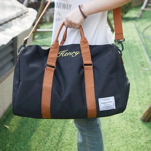 Personalisierter Seesack für Männer, Personalisierte Wochenendtasche, Groomsmen Geschenk, Gestickte Trauzeugen Tasche, Bestes Männer Geschenk, Gestickte Reisetasche mit Namen