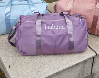 Personalised Duffle Bag,Custom Embroidered Gym bag Luggage,Personalized weekend bag,Personalized Gift,Ladies' Yoga Bag,travel bag,girl gift