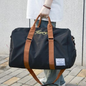 Personalisierter Seesack für Männer, Personalisierte Wochenendtasche, Groomsmen Geschenk, Gestickte Trauzeugen Tasche, Bestes Männer Geschenk, Gestickte Reisetasche mit Namen