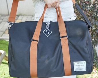 Groomsmen Gifts Duffel Bag,Personalized Weekender Bag,Groomsmen Gift Duffel Bag,Best Man Bag,Custom Canvas Overnight Bag,Men Gift