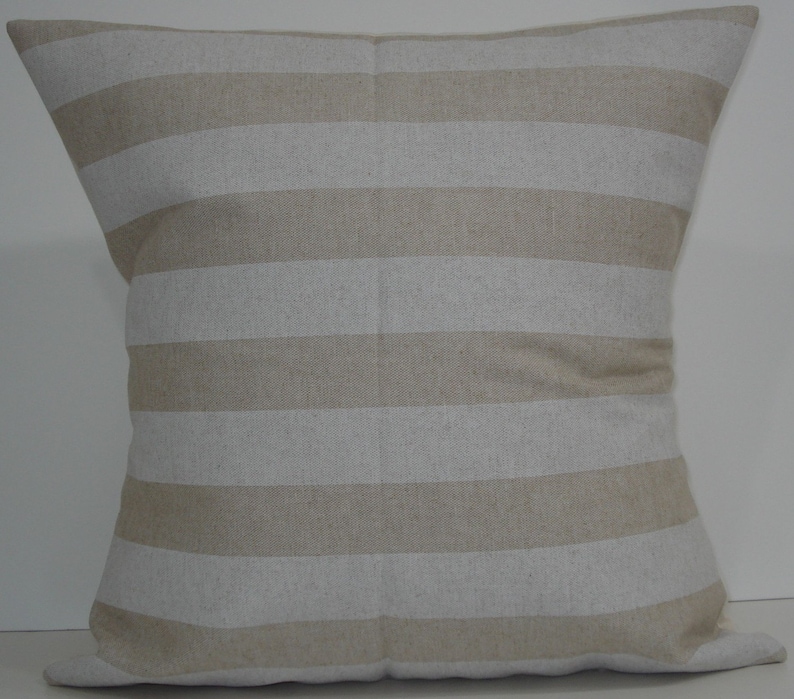 New 18x18 Inch Designer Handmade Pillow Cases in White Stripe Etsy