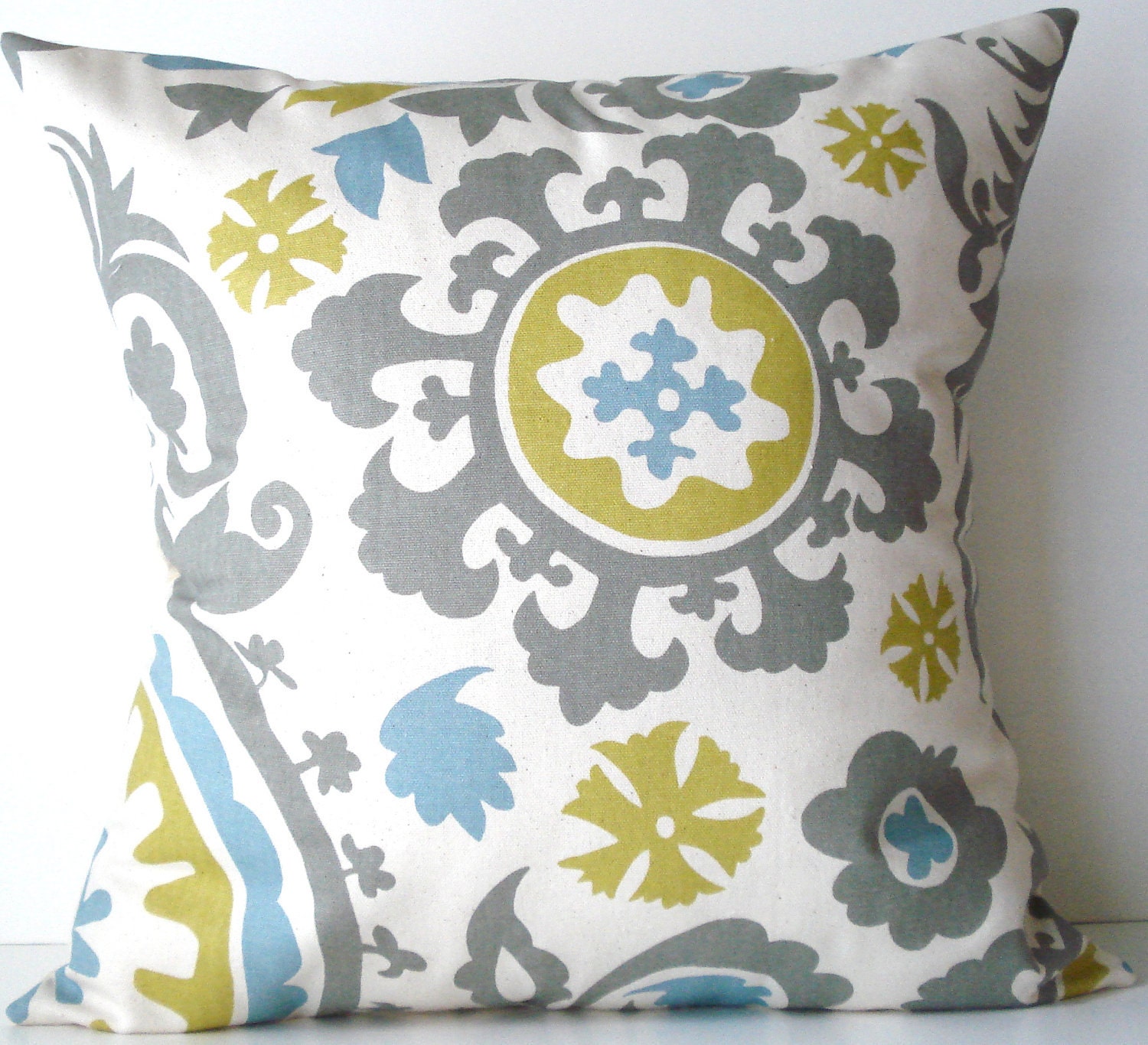 New 18x18 Inch Designer Handmade Pillow Case. Suzani Print in Etsy