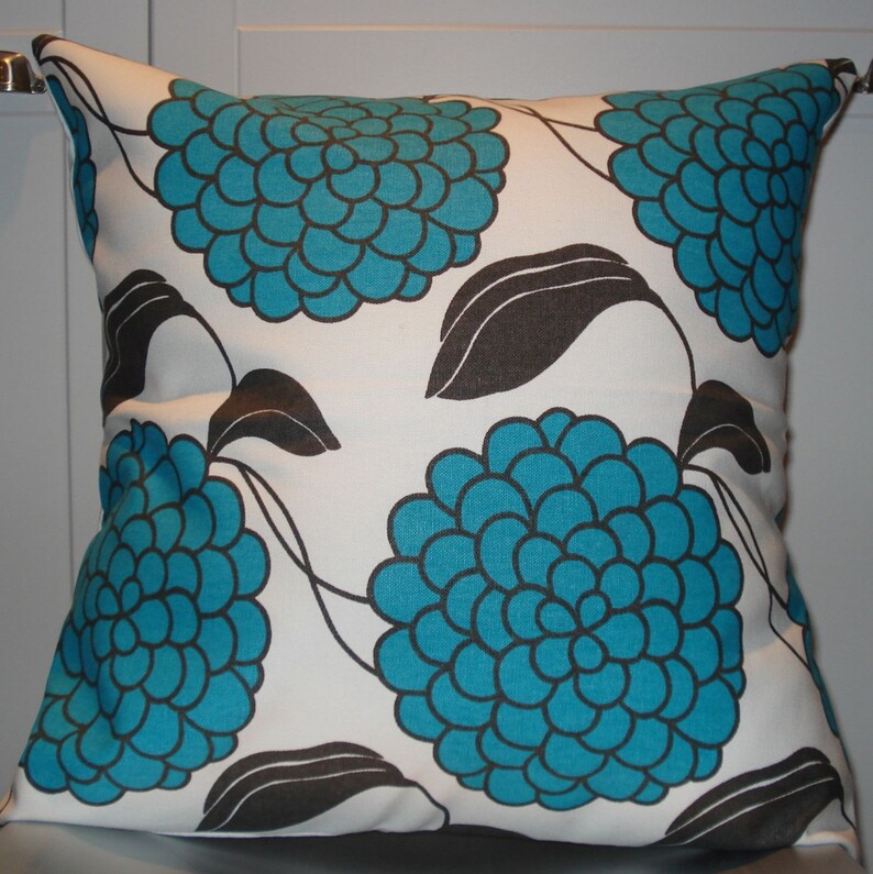 New 18x18 Inch Designer Handmade Pillow Case in Large Blue Etsy