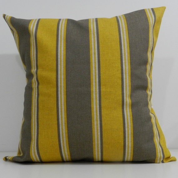 New 18x18 inch Designer Handmade Pillow Case in yellow kelp Etsy