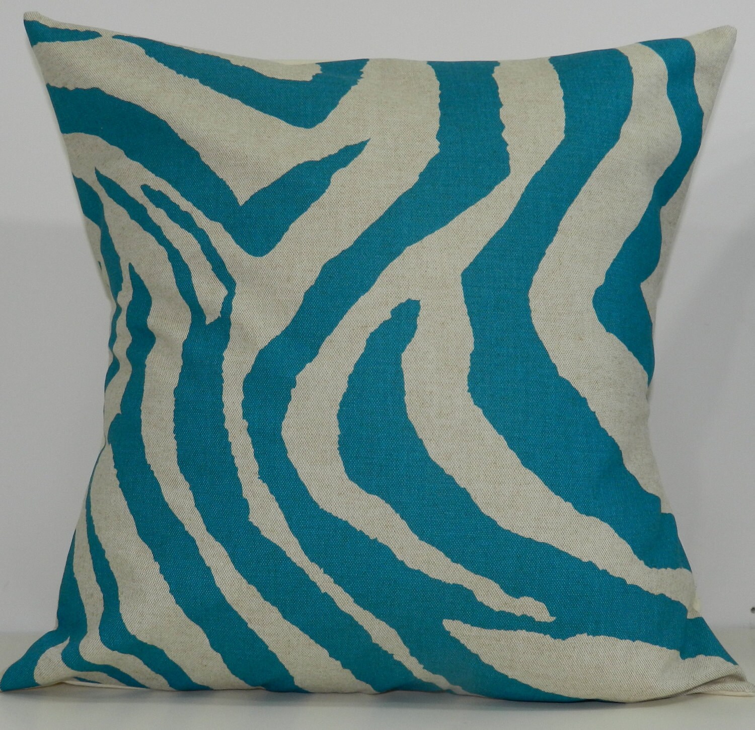 New 18x18 inch Designer Handmade Pillow Case in turquoise and Etsy