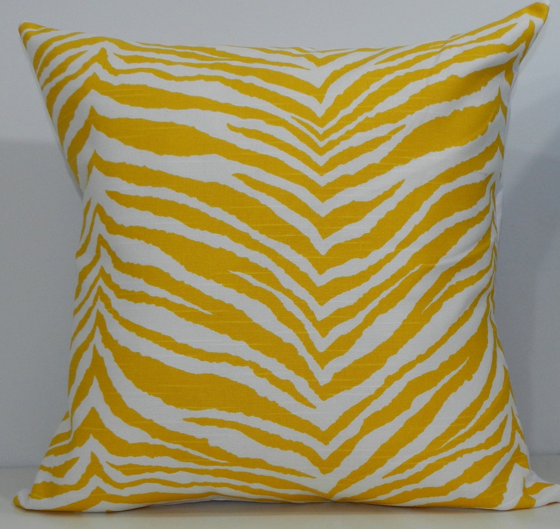 New 18x18 Inch Designer Handmade Pillow Case. Zebra Print in Etsy
