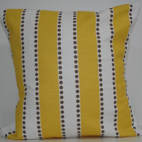 Yellow Taupe Pillows Etsy