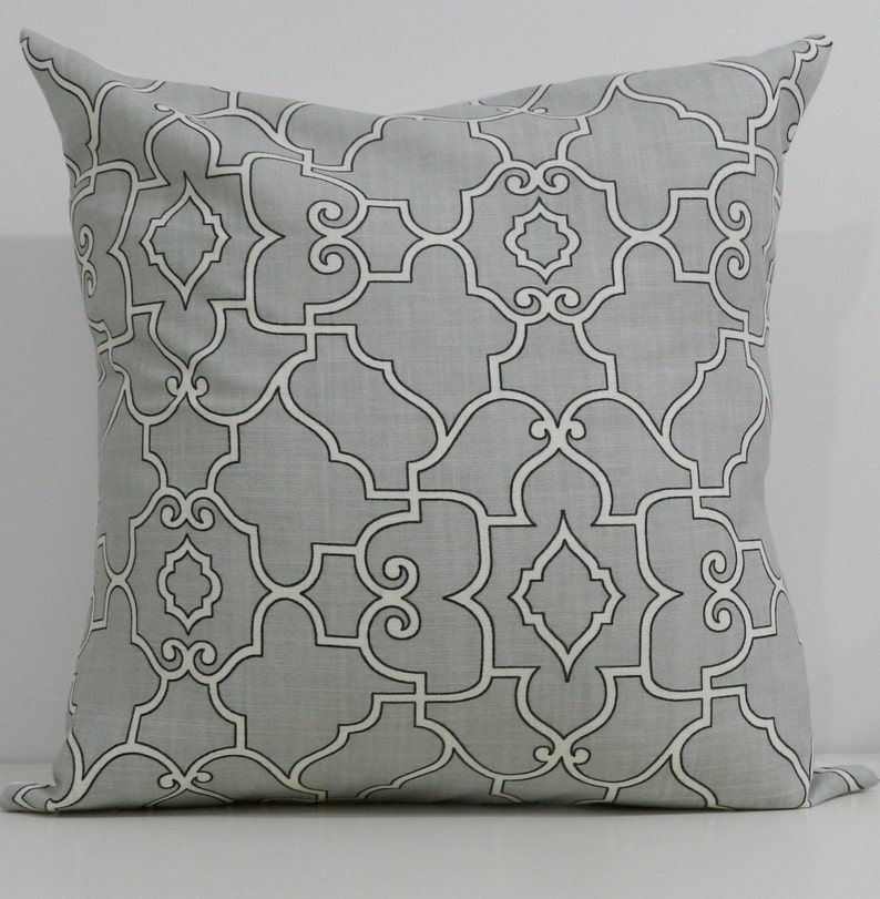 New 18x18 Inch Designer Handmade Pillow Cases in Grey, Black and White