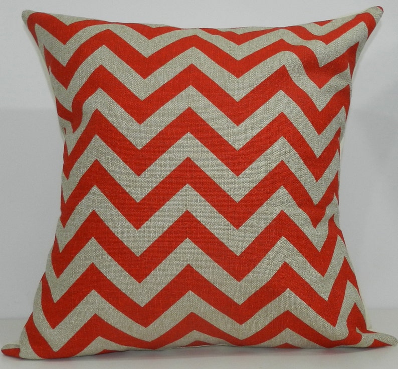 New 18x18 Inch Designer Handmade Pillow Case in Bright Red and Etsy